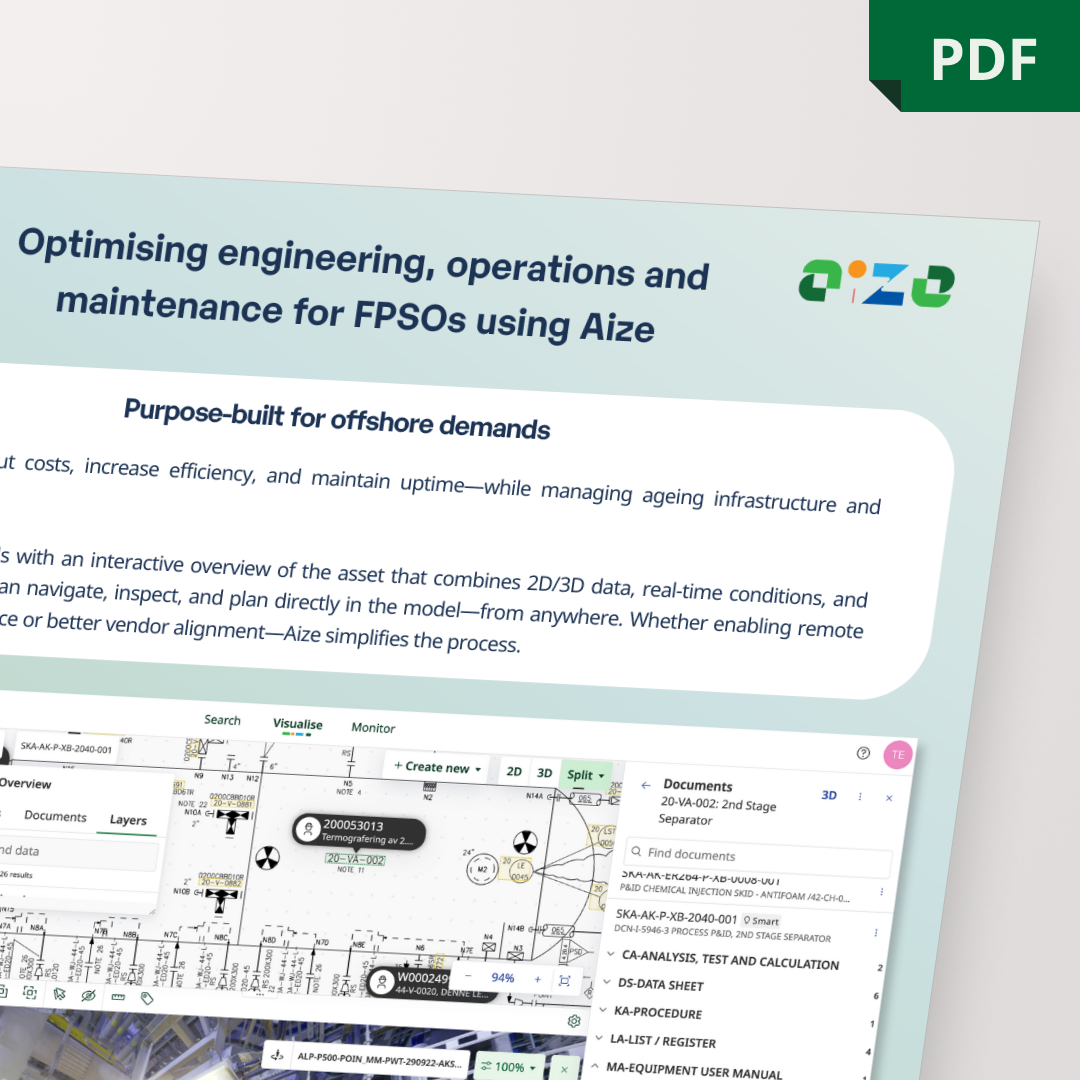 Aize is the #1 FPSO software for collaboration and visualisation
